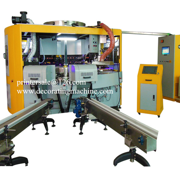 3 Color CNC Glass Bottle/Mug Screen Printer CNC03